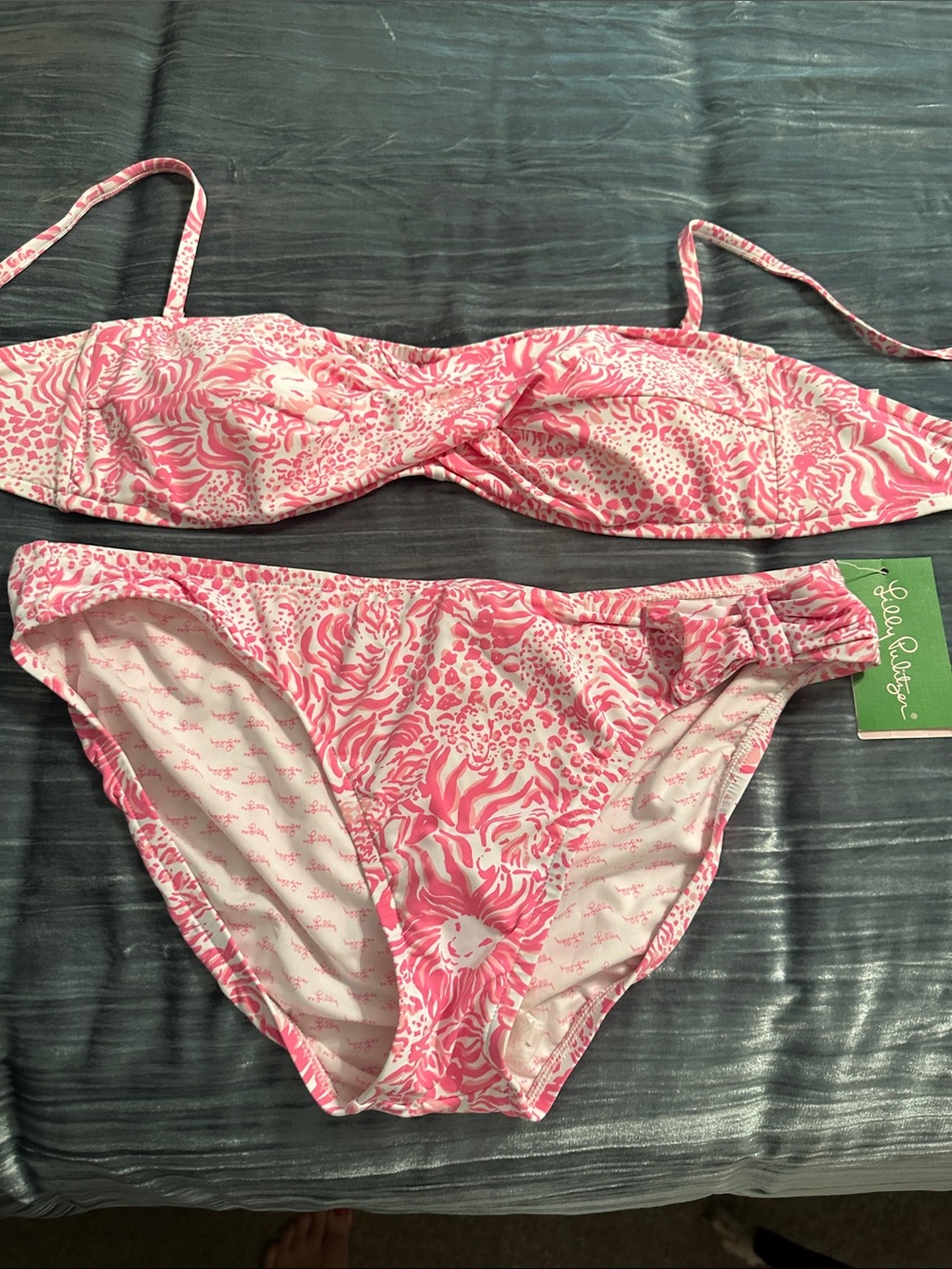 2 piece NWT Lilly Pulitzer Pink Floral Bikini